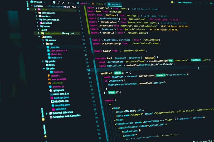 Close-up of source code displayed in a code editor